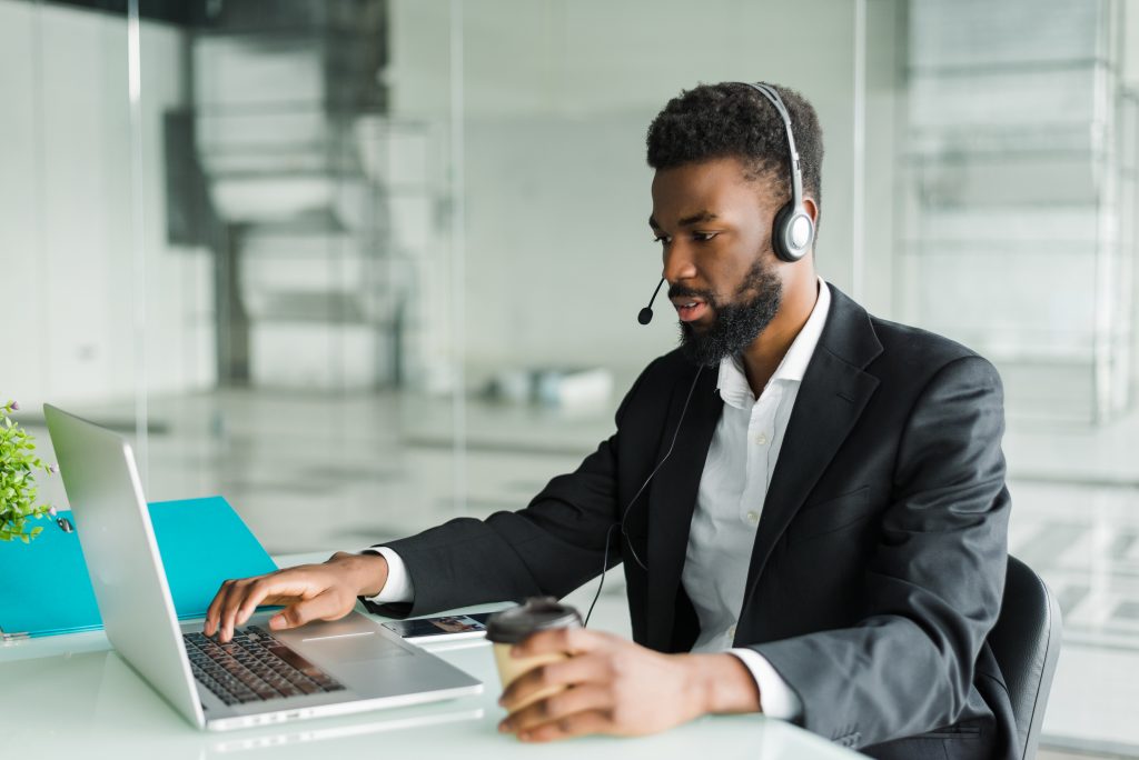 office staff working in an environment committed to cybersecurity